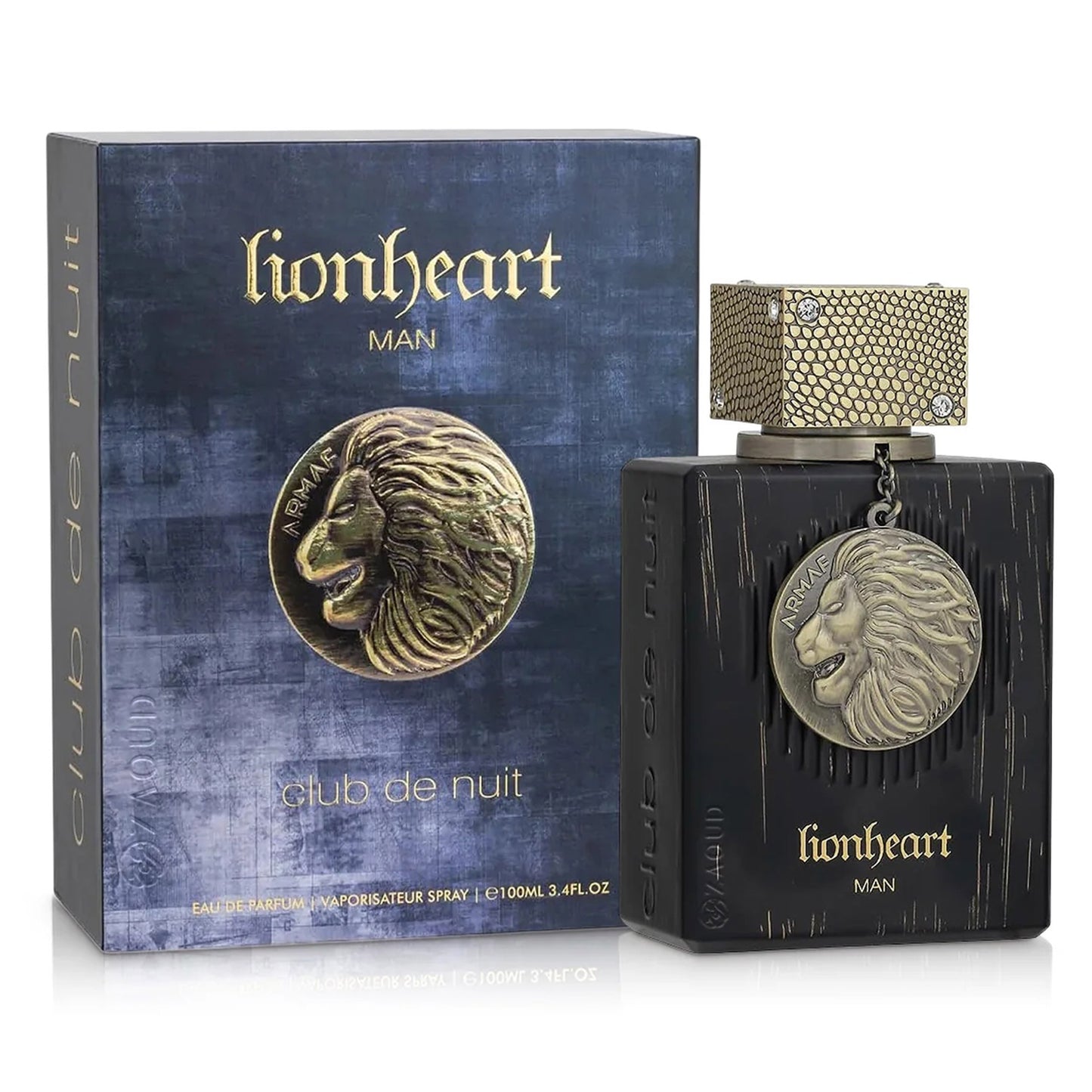 CLUB DE NUIT LION HEART MAN EDP 105ML PERFUME COMPLETO